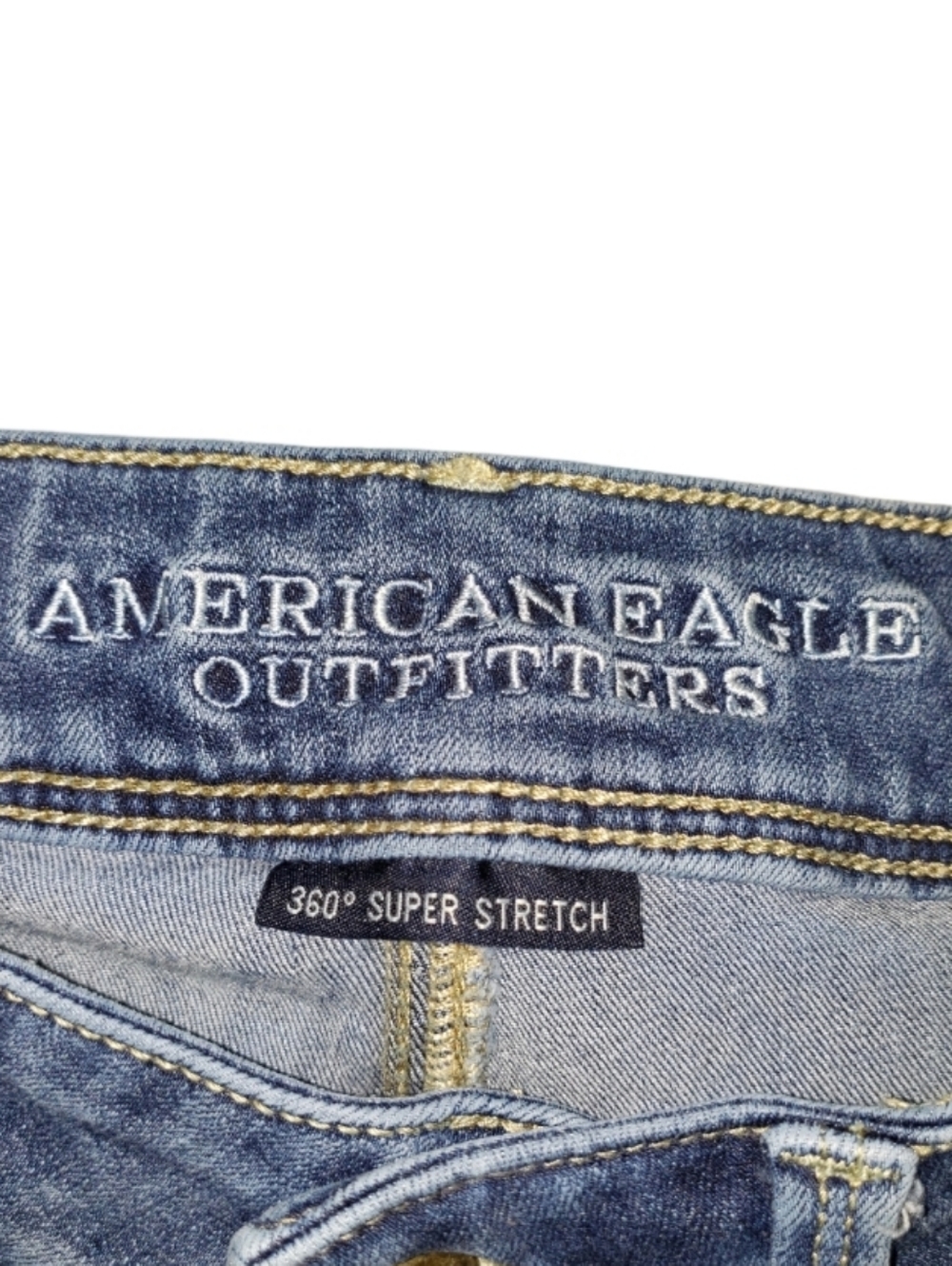 Vintage Y2K American Eagle Stretch Low Rise Kick Boot Jeans - Picture 4 of 6